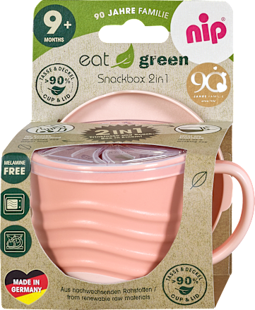 Snackbox 2in1 eat green sortiert Nip