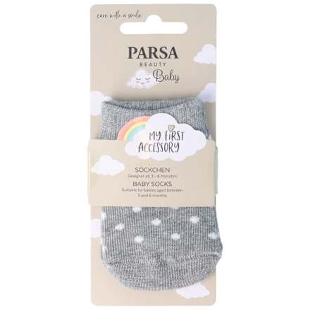 Șosete gri cu buline albe  PARSA BEAUTY Baby