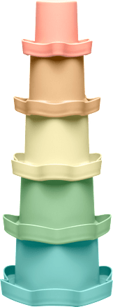 Stapelbecher Set play green bunt 5tlg Nip