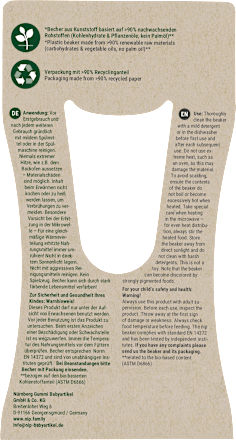 Trinkbecher blau Nip