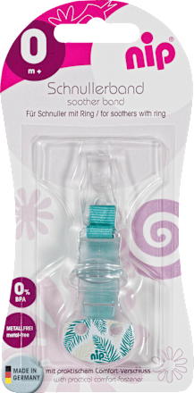 Lanț cu cârlig de prindere pentru suzete "Leaves" nip