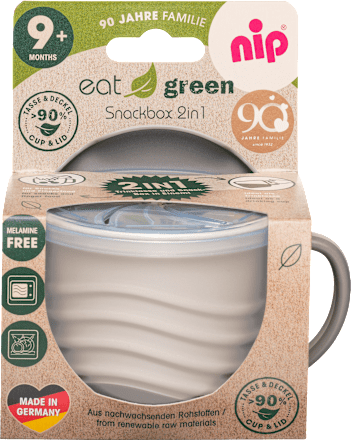 Snackbox eat green 2in1 grau Nip