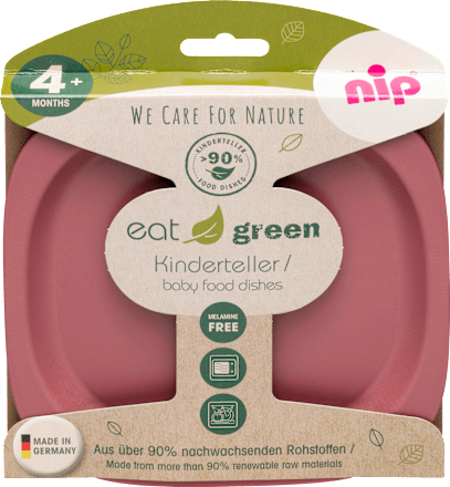 Teller Eat Green rot Nip