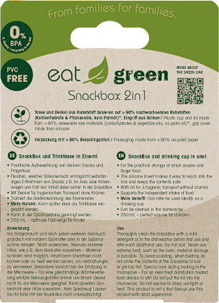 Snackbox eat green 2in1 rot Nip