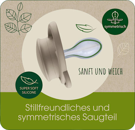 Schnuller green My Butterfly Silikon, blau, Gr. 1, 0 - 6 Monate Nip