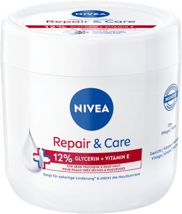 Cremă de corp Repair & Care 72h cu 15% Glicerină și Uree NIVEA