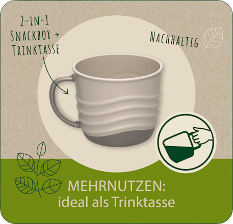 Snackbox eat green 2in1 grau Nip