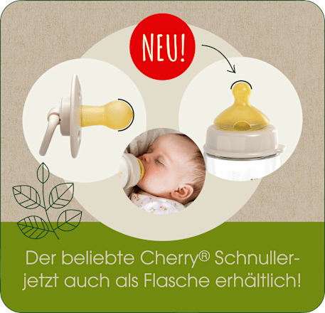 Schnuller Cherry Green Latex, braun/beige, Gr. 2, ab 6 Monate Nip