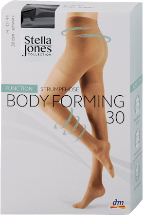 Pančuchové nohavice Body Forming 30, 42-44, M, čierne Stella Jones