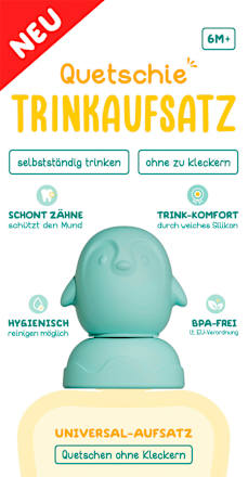 Quetschbeutel Trinkaufsatz sortiert Dentistar