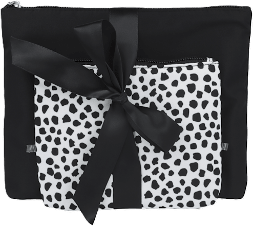 Set beauty case bianco e nero PARSA BEAUTY