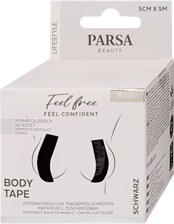 Öntapadó szövetszalag testre, fekete PARSA BEAUTY