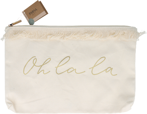 Kulturbeutel beige mit Print, St