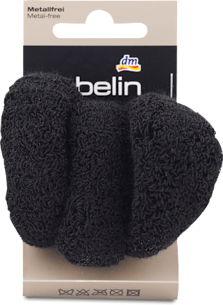 Mekane gumice za kosu, velike – crna ebelin