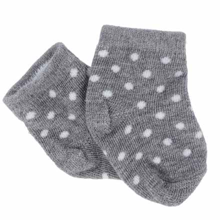 Șosete gri cu buline albe  PARSA BEAUTY Baby