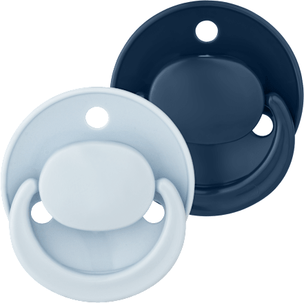 Suzete rotunde din latex cu inel 0-24 luni Baby-Nova