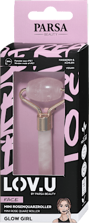 Мини ролер за лице LOV.U от розов кварц  PARSA BEAUTY