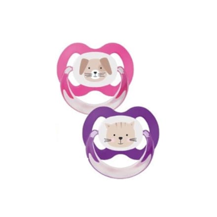 Suzete ortodentice, decorate ,multicolore,inel,talia 2+ Baby-Nova