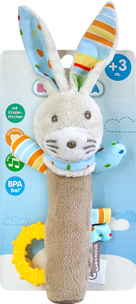 Kuscheltier Plüsch-Stabgreifling Hase Baby-Nova