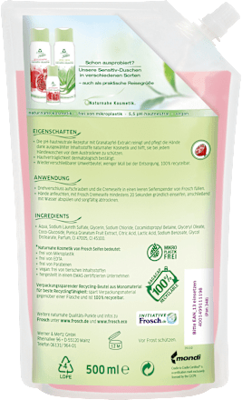 Cremeseife Granatapfel Nachfüllpack Frosch