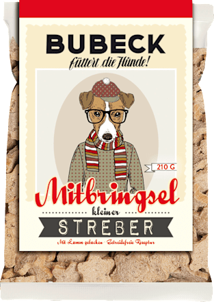 Hundeleckerli "Mitbringsel" Kekse mit Lamm, Hipster Edition verschiedene Motive, getreidefrei Bubeck