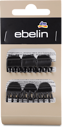 skřipečky do vlasů mini, černé ebelin