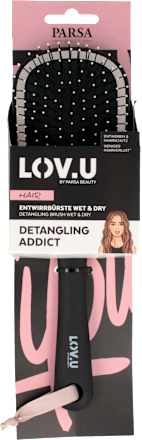 LOV.U četka za kosu mala ovalna - crna PARSA BEAUTY