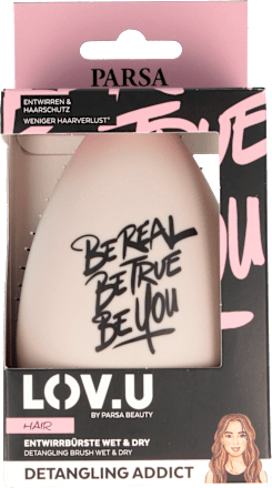 LOVE.U Detangling Addict četka za kosu - compact, bež PARSA BEAUTY