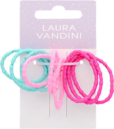Hajgumi szett, rószaszín-türkiz LAURA VANDINI