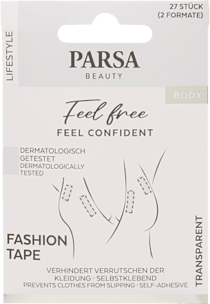 Öntapadó szövetszalag testre. átlátszó PARSA BEAUTY