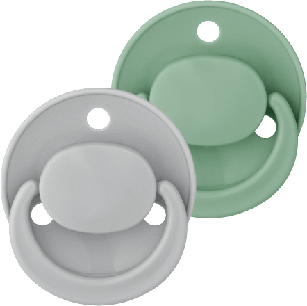 Suzete rotunde din latex cu inel 0-24 luni Baby-Nova