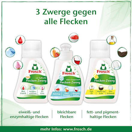 Fleckenentferner wie Gallseife Flecken-Zwerg Frosch