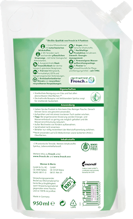 Glasreiniger Spiritus Nachfüllpack Frosch