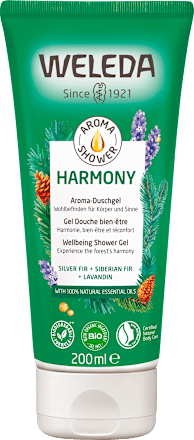 Geschenkset Harmony Duschgel Harmony + Entspannungsöl Lavendel WELEDA