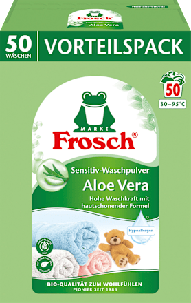 Waschmittel Pulver Aloe Vera Sensitiv Vorteilspack Frosch