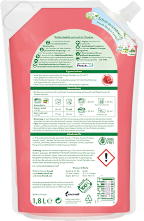 Colorwaschmittel Flüssig Granatapfel Frosch