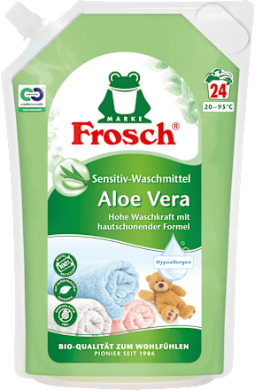 Waschmittel Flüssig Sensitiv Aloe Vera Frosch