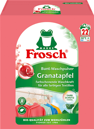 Colorwaschpulver Granatapfel Frosch