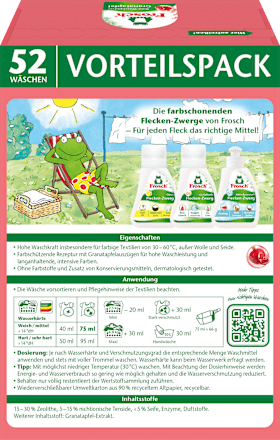 Prašak za pranje rublja – Nar, 52 pranja Frosch