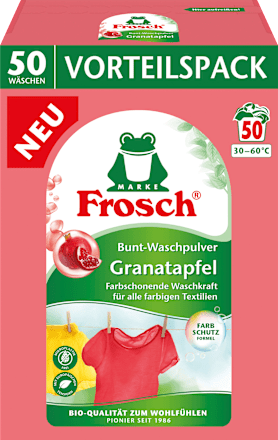 Colorwaschmittel Pulver Granatapfel Frosch