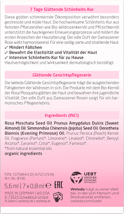 Ampullen Wildrose 7 Tage Glättende Schönheitskur WELEDA