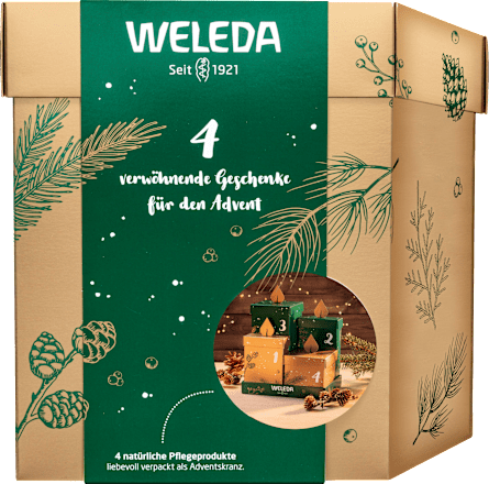 Adventskalender 2022 verwöhnende Geschenke, 4-teilig WELEDA