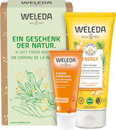 Geschenkset Ostern Duschgel + Handcreme WELEDA