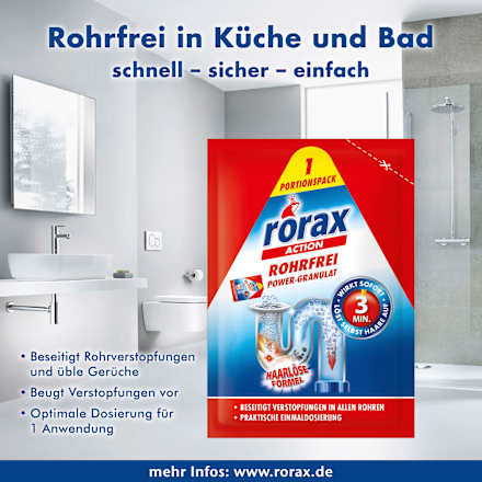 Rohrreiniger Power-Granulat rorax