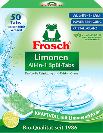 Tablete za strojno pranje posuđa – Limeta Frosch