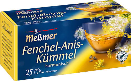 Kräutertee Fenchel-Anis-Kümmel (25 Beutel) Meßmer