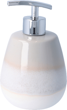 Seifenspender aus Steinzeug, Farbverlauf/grau keine Marke
