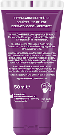 Gleitgel Longtime Medizinisches Silikonöl Ritex