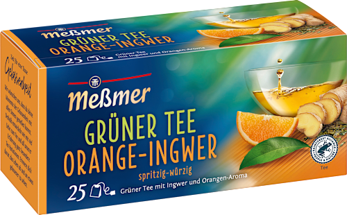 Grüner Tee Orange-Ingwer (25 Beutel) Meßmer