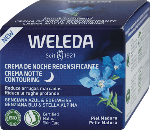 Crema notte contouring con genziana blu e stella alpina WELEDA